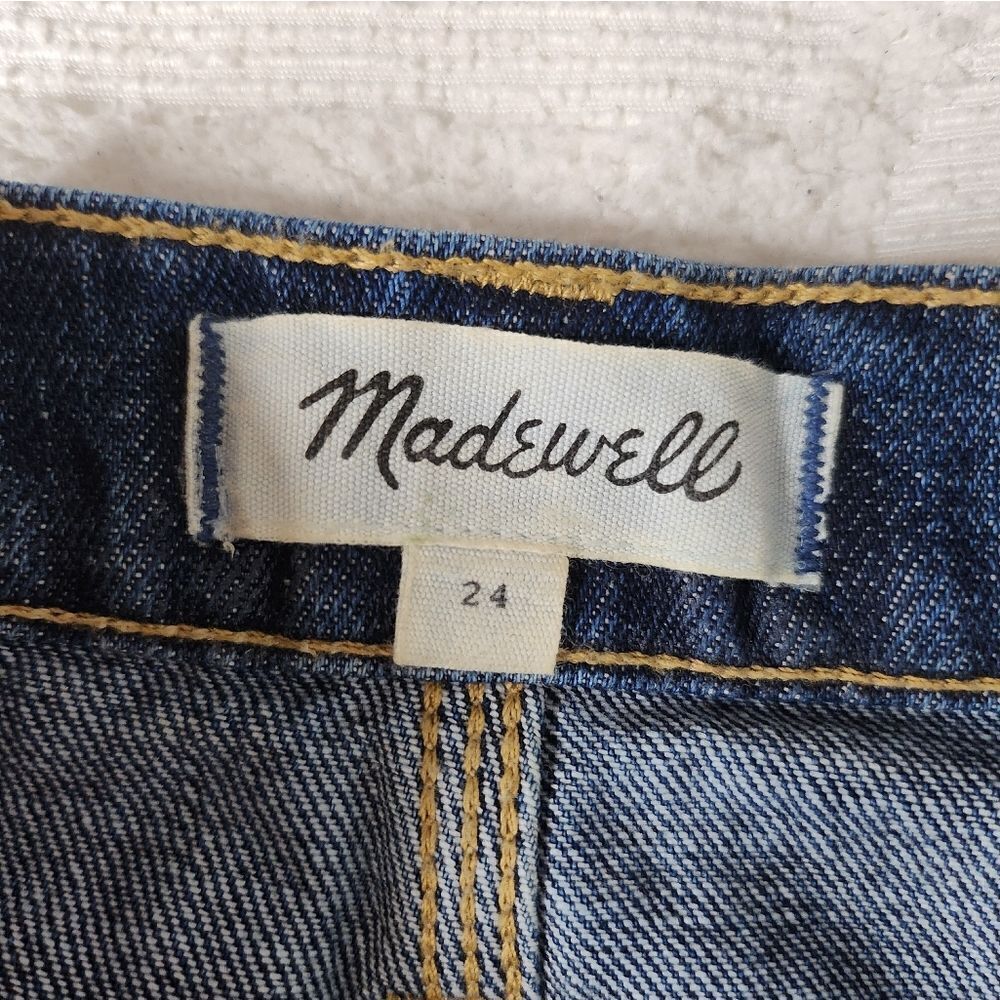 Madewell high rise denim mini skirt - Picture 3 of 6